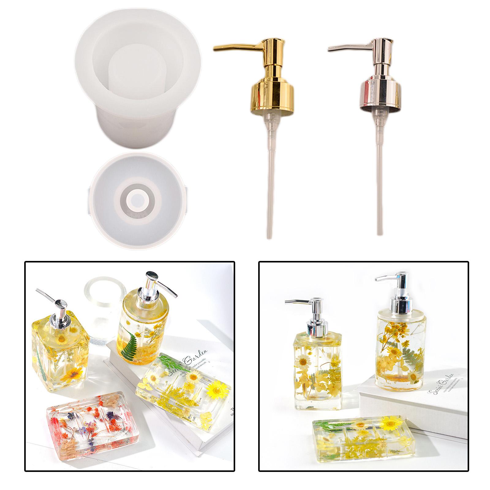 Pump Bottle Silicone Mold Perfume Soap Bottle Mold DIY Resin Craft