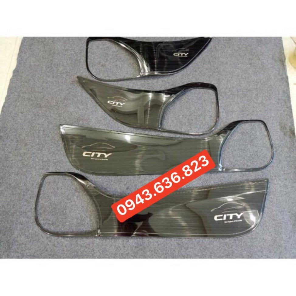 Bộ 4 ốp tapli cánh cửa cao cấp dành cho Honda City 2019-2020