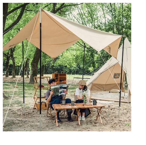 Tăng Cotton vuông Glamping dành cho NatureHike NH20TM003 (Không bao gồm gậy chống tăng)