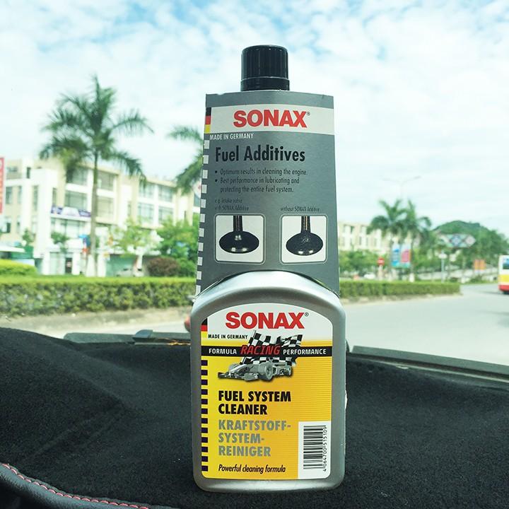 Phụ Gia Làm Sạch Hệ Thống Xăng Cho Xe Máy Xăng Sonax Fuel System Cleaner - HD