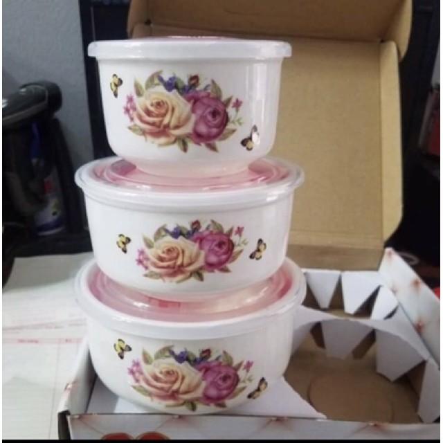Bộ 3 bát sứ hút chân không_ dày dặn hàng loại 1