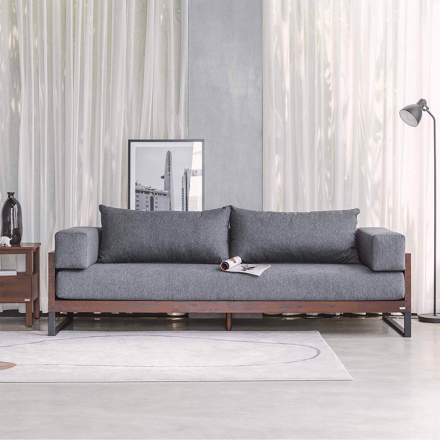 Ghế Sofa Gỗ Tràm Tự Nhiên MOHO KOLDING 701