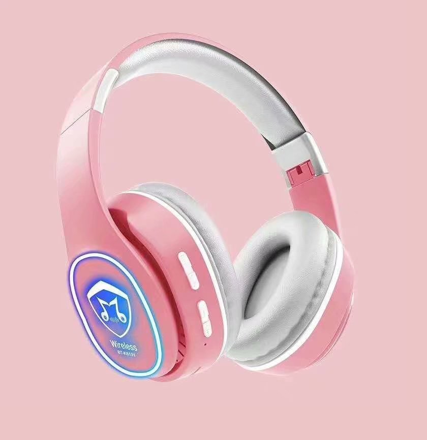 Tai Nghe Chụp Tai Bluetooth HK6131 Công Nghệ Bluetooth Thiết Kế Độc Đáo, Hỗ Trợ Đèn Led Và Đài FM