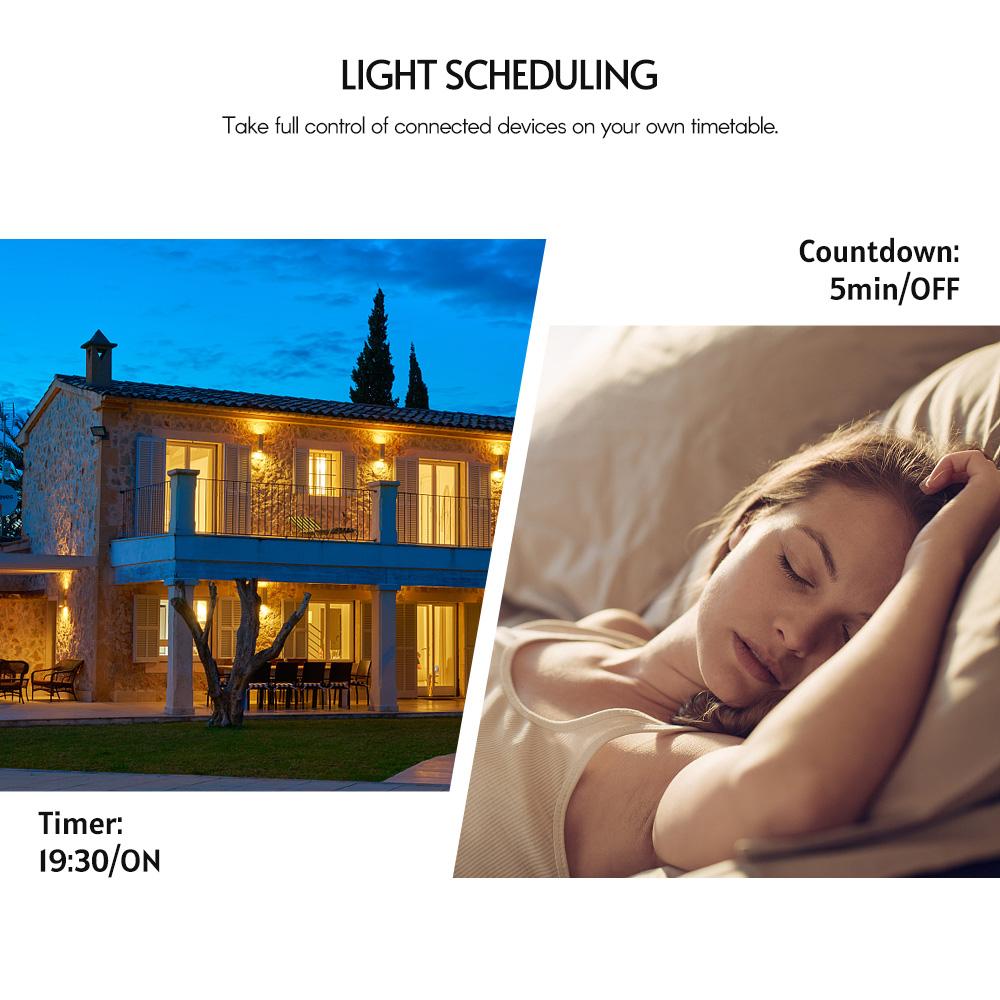 WiFi Smart Switch Light Switch Voice Control, Remote Control, Touch Control For Alexa Google Assistant Schedule Timer