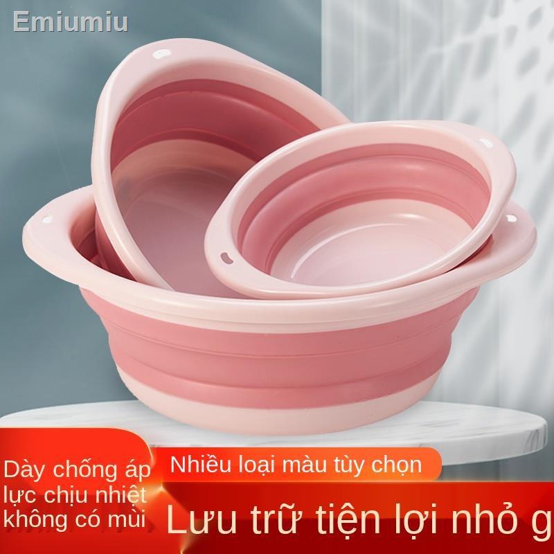 Chậu rửa có thể gập lại du lịch ngoài trời giặt là di động và rửa rau