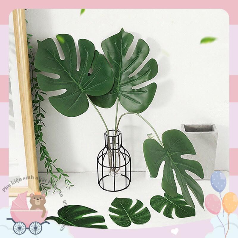 Lá rùa giả 20cm chất liệu nhựa trang trí decor không gian tiệc hpbd