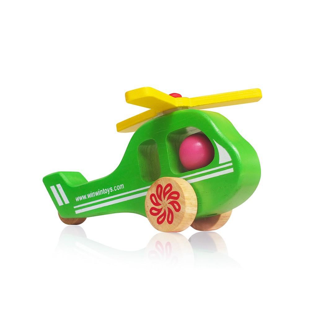Đồ chơi gỗ Máy bay trực thăng | Winwintoys 68272 | Phát triển trí tưởng tượng và vận động | Đạt tiêu chuẩn CE và TCVN
