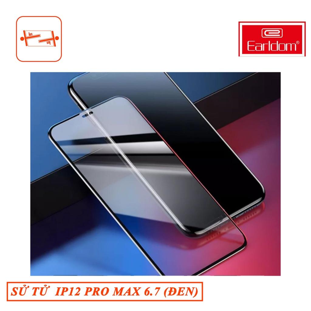 Cường Lực dành cho IPHONE 12 PRO MAX (6.7) (Đen) sư tử Earldom - Hàng chính hãng