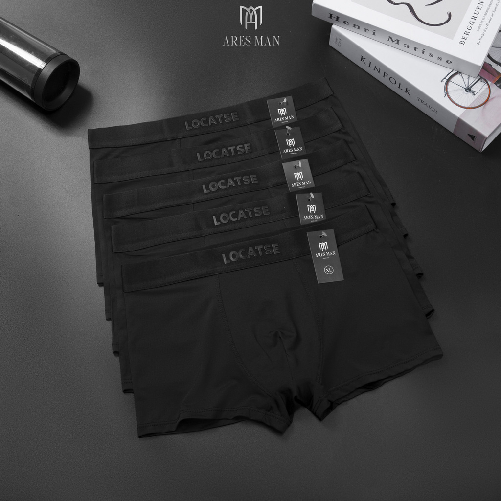 Quần boxer nam, combo quần lót đùi nam cao cấp chất thun lạnh kháng khuẩn co giãn 4 chiều phong cách nam tính - LOCATSE