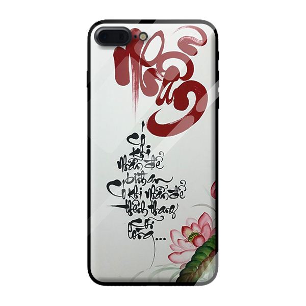 Ốp kính cường lực cho iPhone 8 Plus thư pháp 21 - Hàng chính hãng