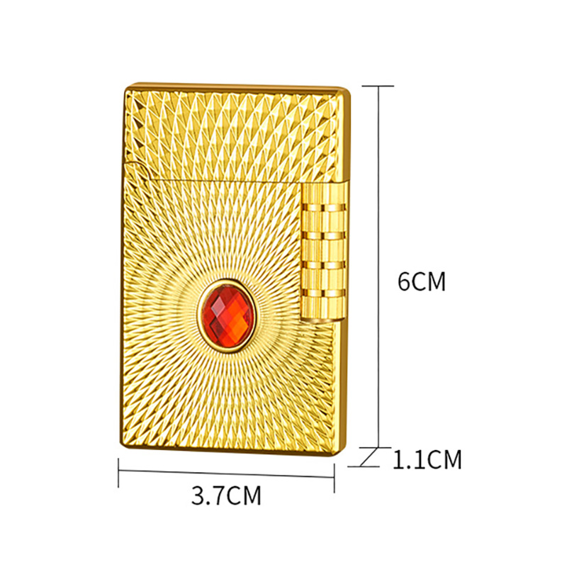 Bật Lửa Dupont Lốc Xoáy Cẩn Ngọc Hồng Bảo Thạch M43 – Xài Gas (giao màu ngẫu nhiên)
