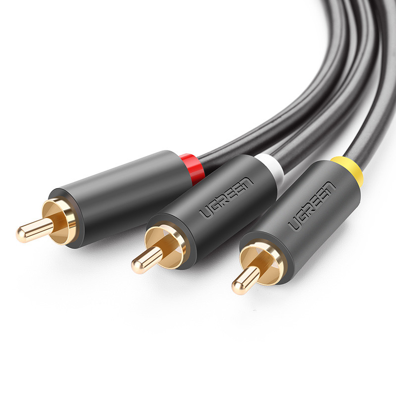 Cáp AV hoa sen 3 đầu RCA dài 5m Ugreen AV105 10527 Hàng chính hãng