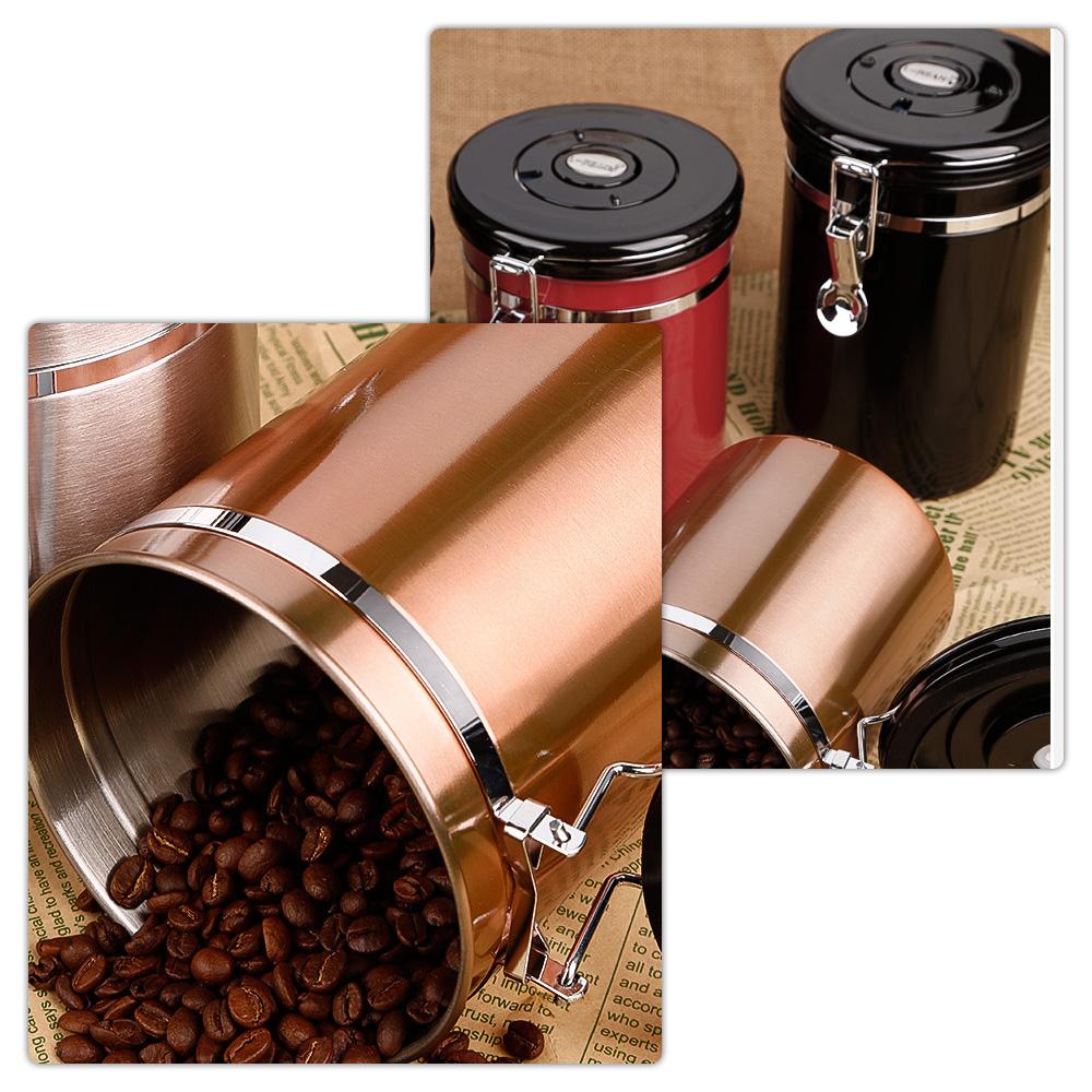 Hộp đựng hạt cà phê, hộp chứa thực phẩm 1.8L bằng thép không gỉ