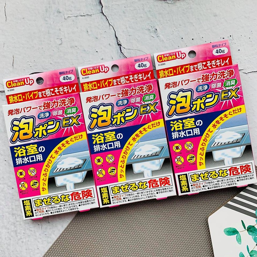 Hình ảnh Gói bột tẩy rửa thông tắc đường ống vệ sinh đa năng  - Nội địa Nhật