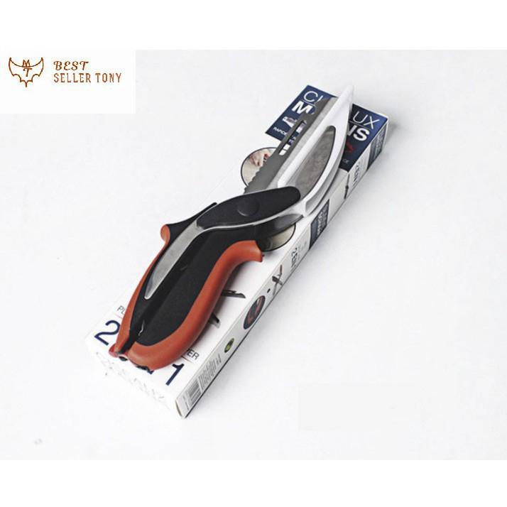 Kéo cắt rau củ nhà bếp cao cấp 2in1 2019