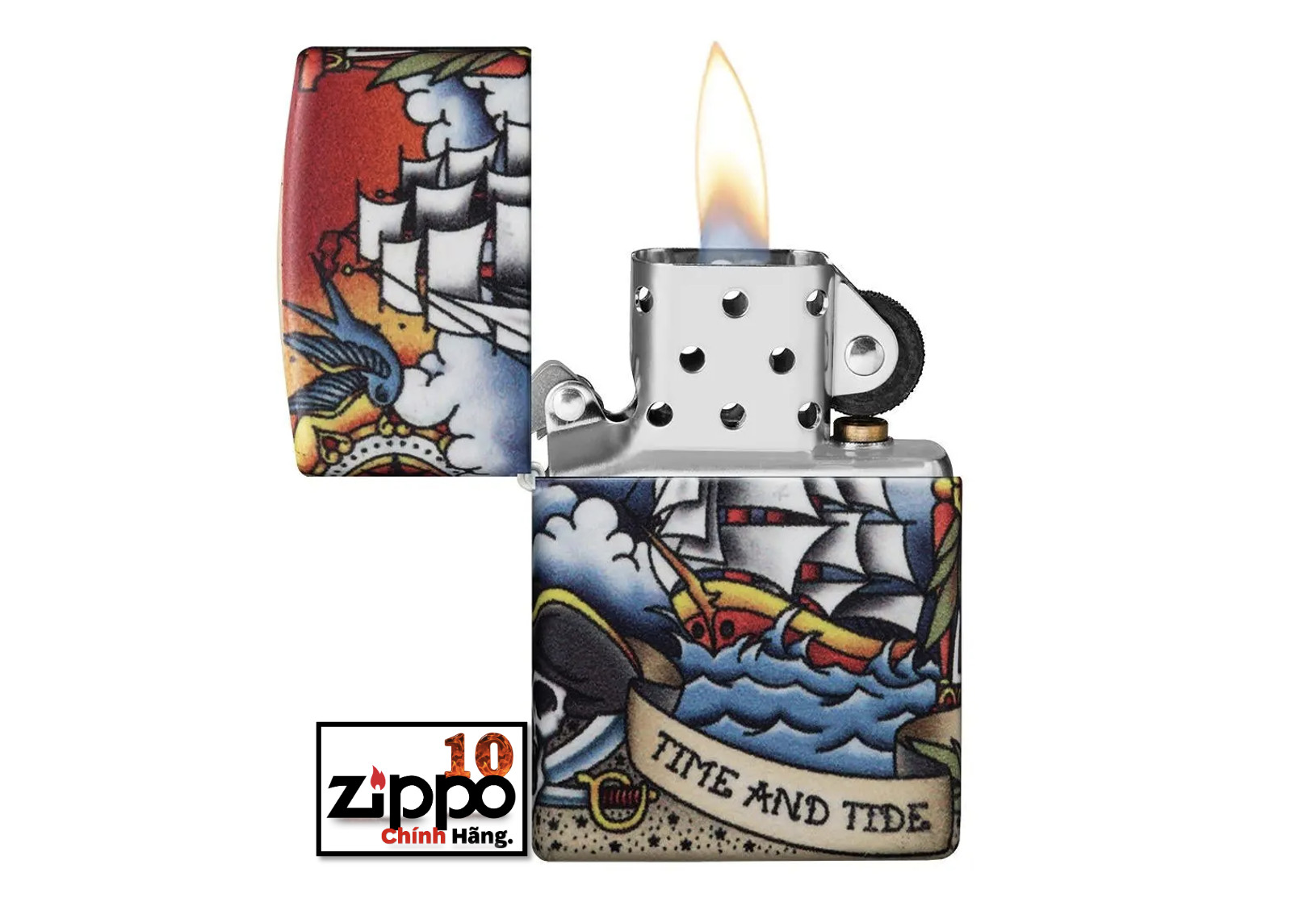 Bật lửa Zippo 49532 Nautical Tattoo Design - Chính hãng 100%