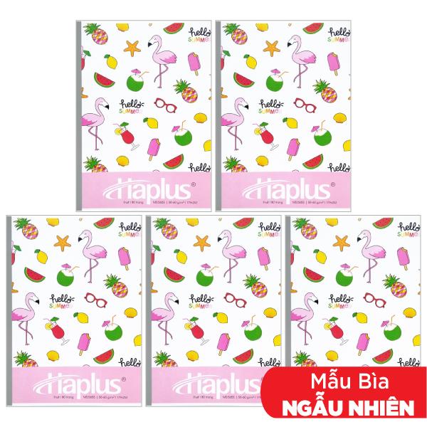 Combo 5 Tập Fruit Kẻ Ngang 120 Trang ĐL 58-60g/m2 - Haplus 5662 (Mẫu Màu Giao Ngẫu Nhiên)