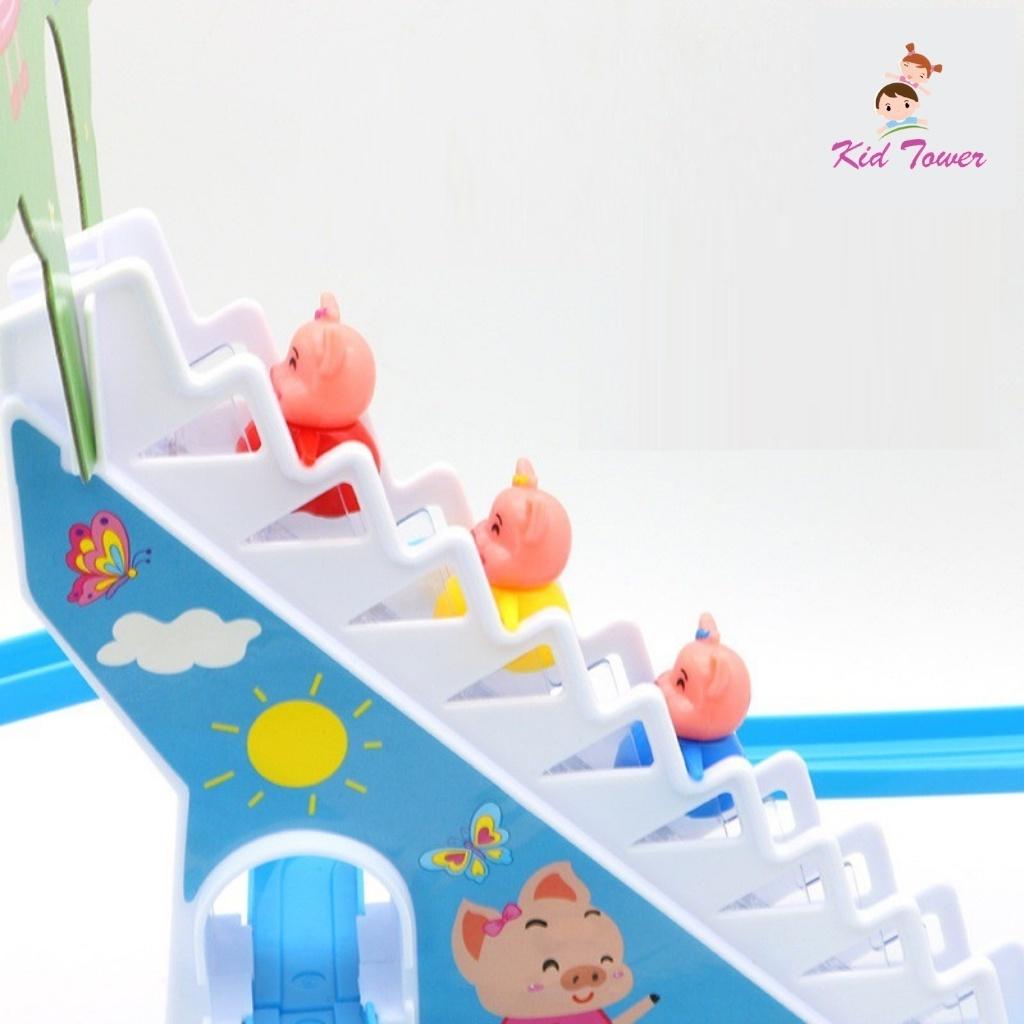 Heo peppa leo cầu thang đồ chơi gia đình cực vui nhộn