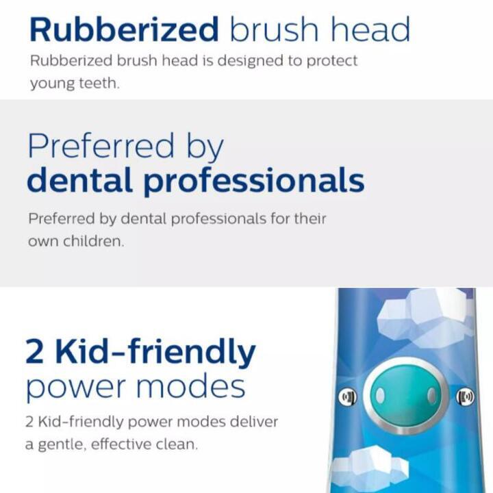 Bàn chải đánh răng điện trẻ em Philips Sonicare HX6352/43 hỗ trợ Bluetooth kết nối với ứng dụng và giúp trẻ từ từ tăng thời gian đánh răng - HÀNG NHẬP KHẨU