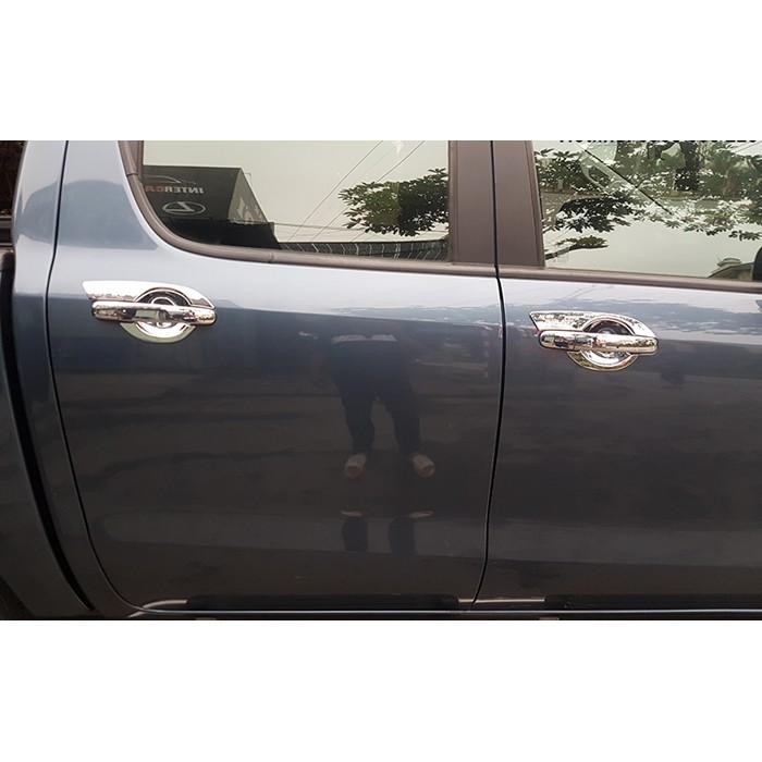 Bộ ốp tay nắm, ốp hõm cửa xe Mazda BT-50, BT50