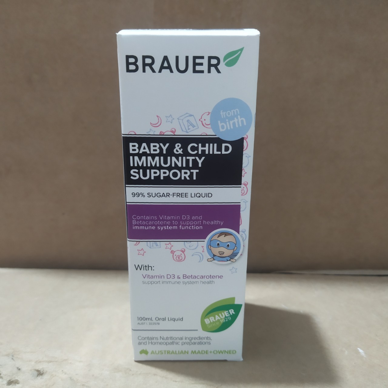 Hỗ trợ miễn dịch Cho Bé Brauer Immunity Support (Nội Địa) Tăng Sức Đề Kháng Giảm Cảm Cúm, Nhanh Lành Bệnh, Cải Thiện Thị Lực, Hấp Thụ Canxi Giúp Phát Triển Xương Và Răng – Lọ - Massel Official