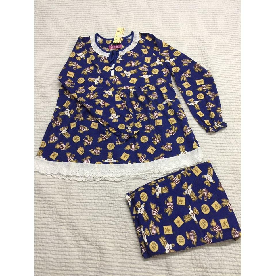 Bộ bầu  dài tay mặc nhà