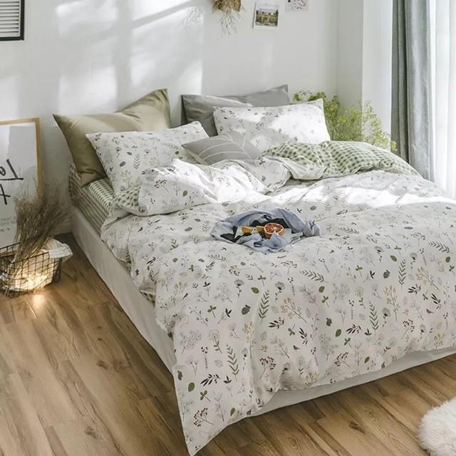 Bộ ga gối cotton Living