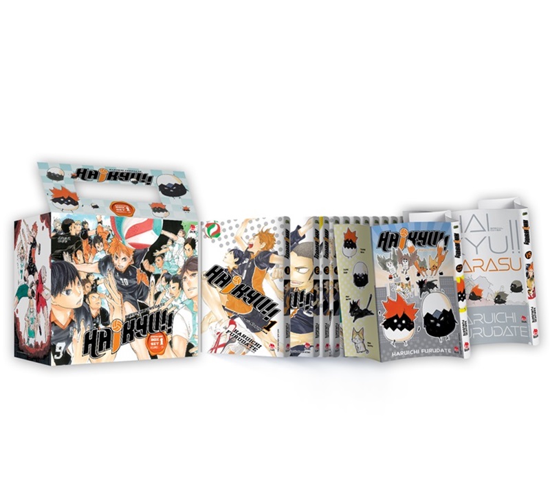 Premium Boxset Haikyu!! - Tập 1 - 15  - Tặng Kèm Bìa Áo Hiệu Ứng UV + Bìa Áo Hiệu Ứng Metalize