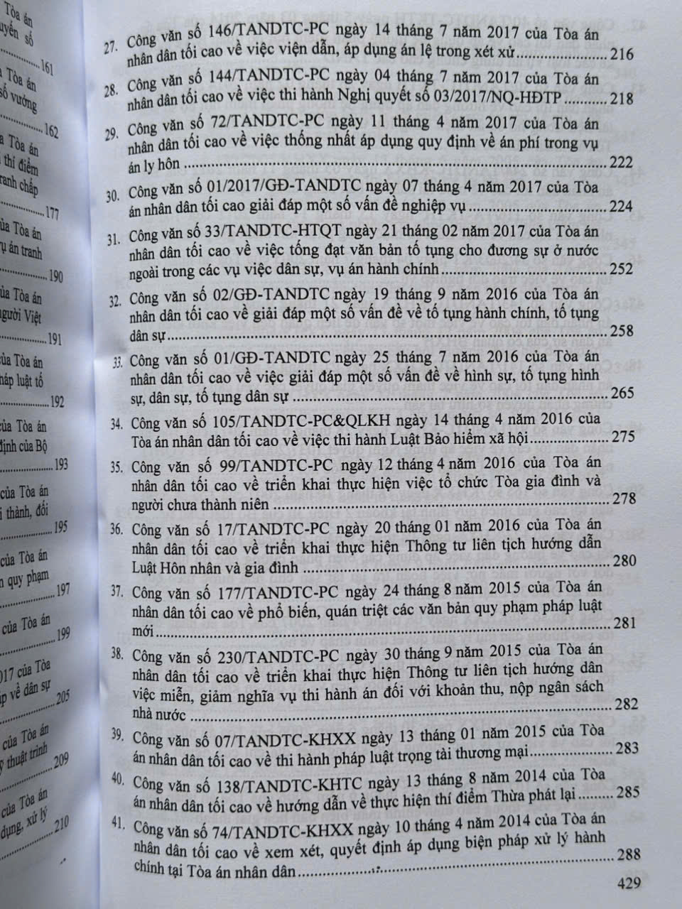 Sách Tổng Hợp Công Văn Của Tòa Án Nhân Dân Tối Cao Hướng Dẫn Nghiệp Vụ và Giải Đáp Thắc Mắc Trong Lĩnh Vực Dân Sự, Tố Tụng Dân Sự - V2287T