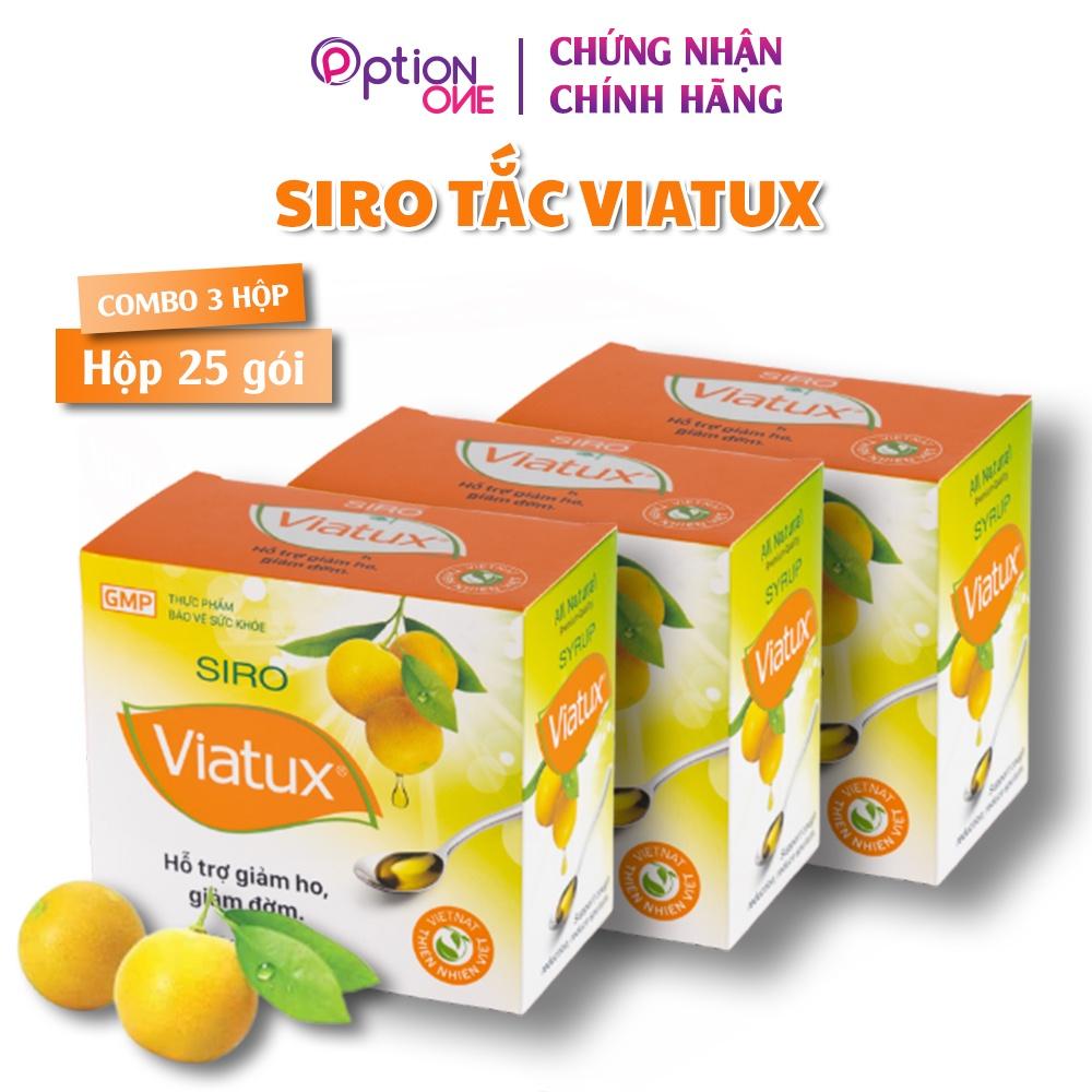 Siro Viatux tắc Vietnat giảm ho tiêu đàm - 25 gói/ hộp