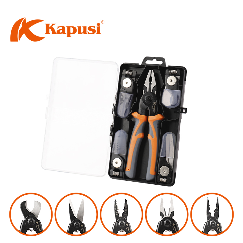 Kìm Đa Năng Kapusi 5 Tính Năng, Thép Không Gỉ, Tay Cầm Cách Điện K8159