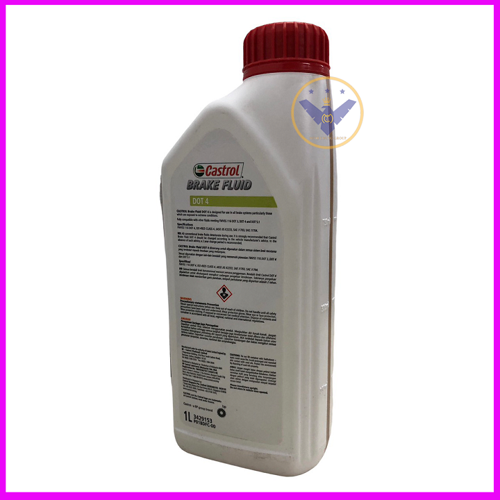 Dầu phanh, dầu thắng xe ô tô cao cấp Castrol brake Fluid Dot 4 Lon 1L