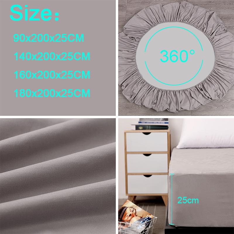 140/160X200X25Cm Trải Giường Chắc Chắn Được Trang Bị Tấm Bọc Nệm Với Tất Cả-Xung Quanh Co Giãn cao Su Giường Tấm Bảo Vệ Nệm