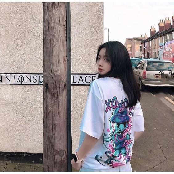Áo Thun Nam Nữ XO Freesize, Thun mặc thoải mái, Áo thun UNISEX Form Rộng FreeSize, Áo thun nam nữ mặc , formn rộng chất cotton dày mịn