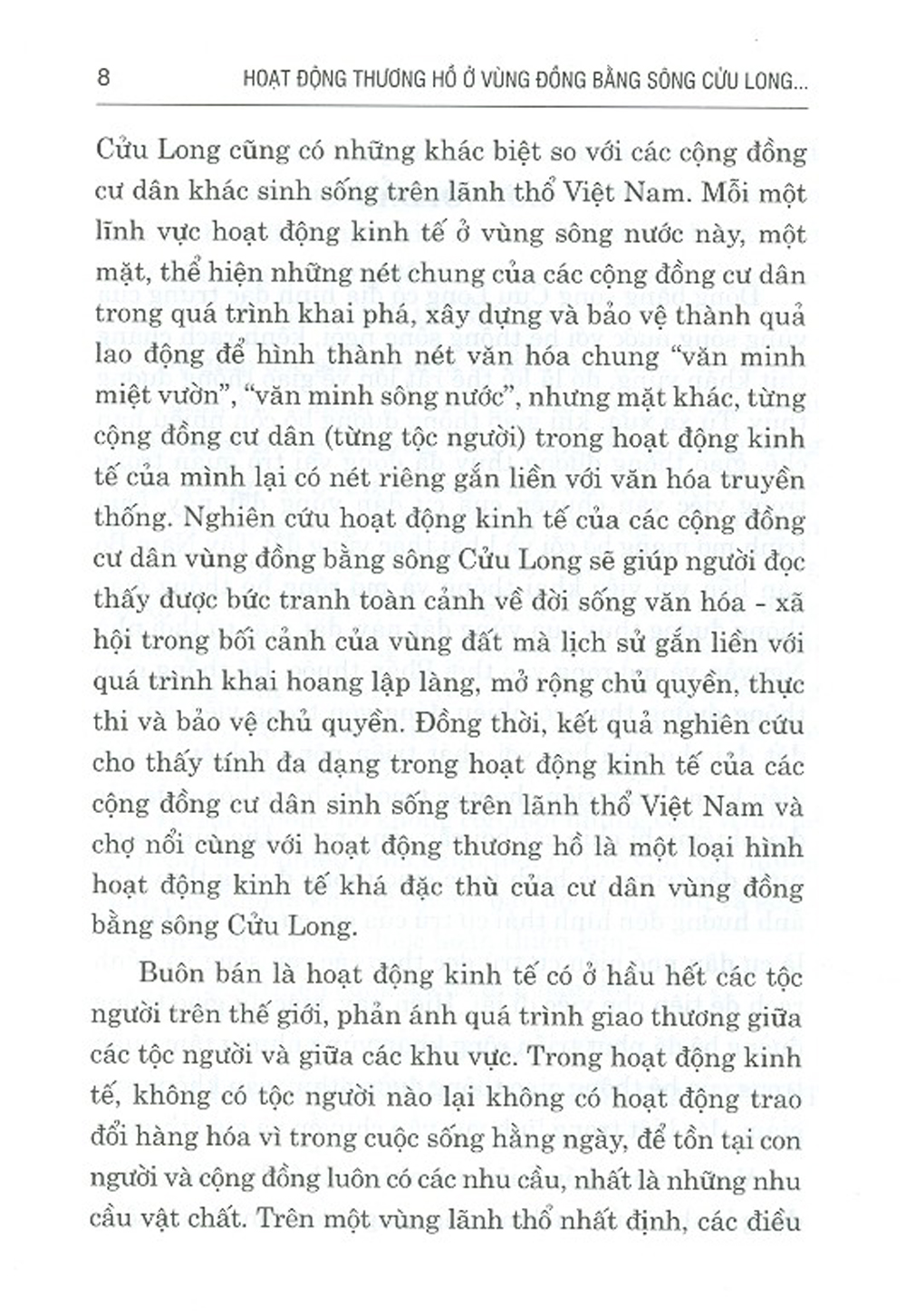 Hoạt Động Thương Hồ Ở Vùng Đồng Bằng Sông Cửu Long - Truyền Thống Và Biến Đổi