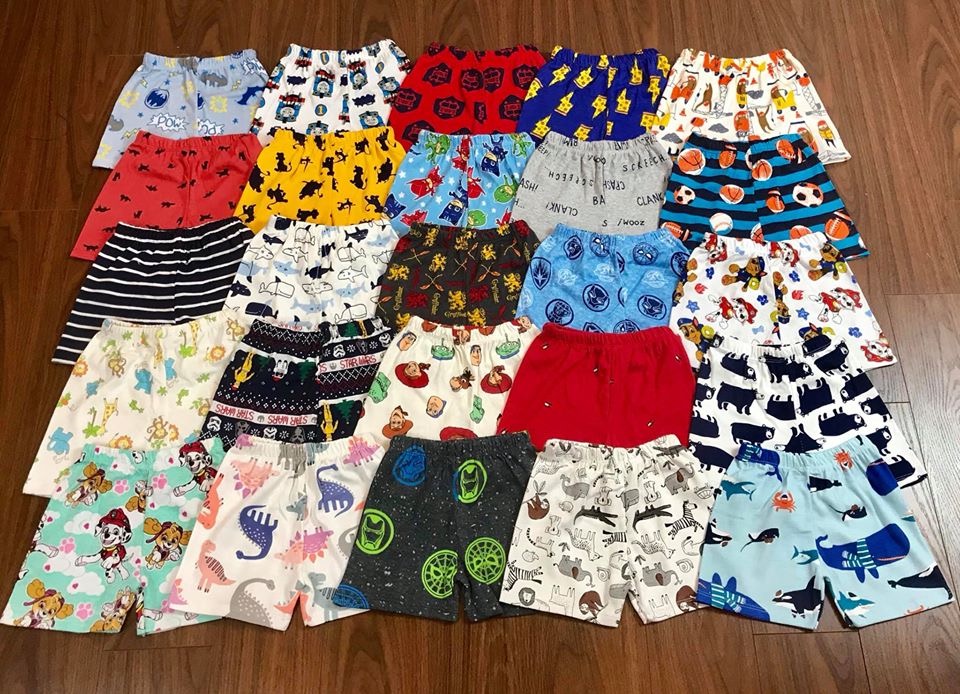Quần đùi cotton cho bé, quần cộc mùa hè cho bé - giao mẫu ngẫu nhiên