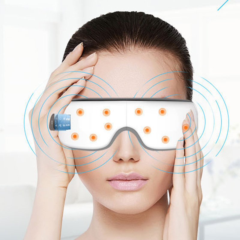 Máy Massage mắt - Eye massager 6S công nghệ nhiệt hồng ngoại, có tích hợp Bluetooth nghe nhạc thư giãn.