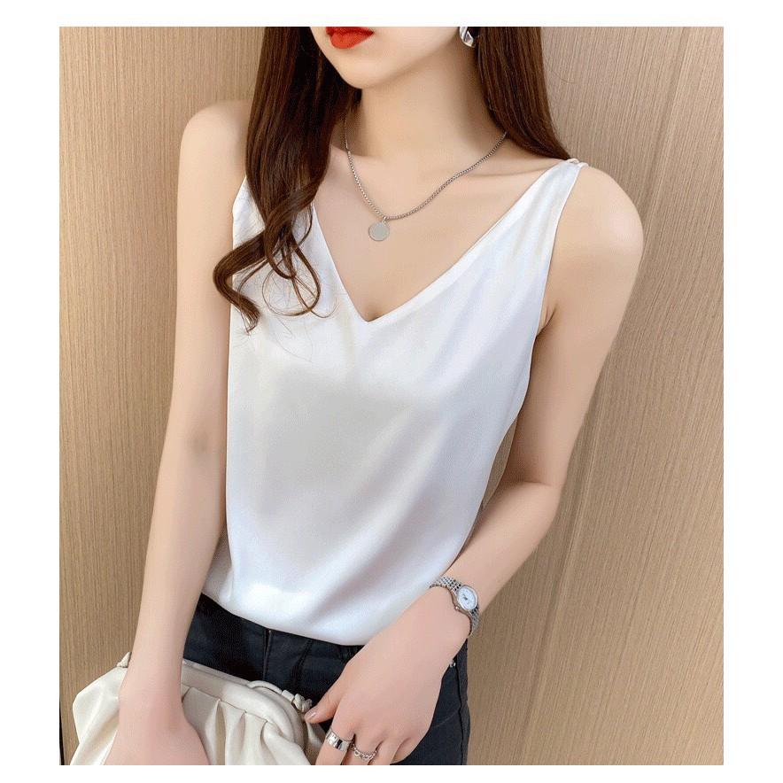ÁO HAI DÂY CỔ V SIÊU XINH CÓ NHIỀU MÀU