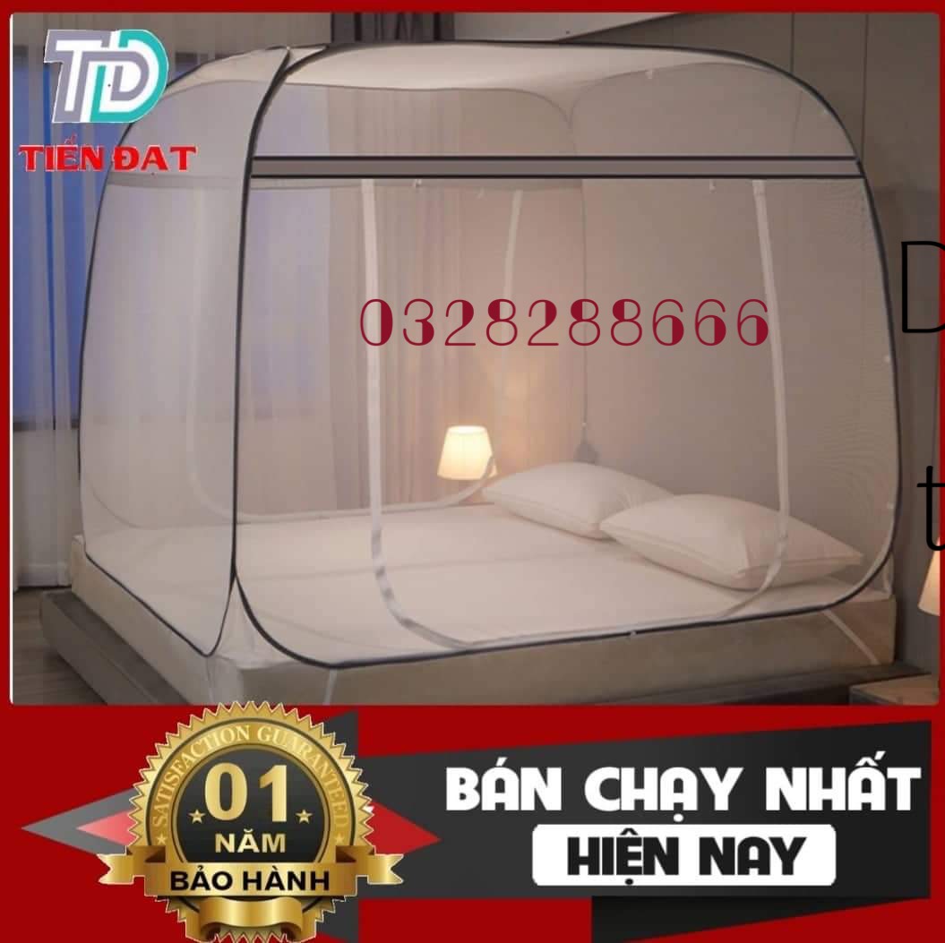 Màn đỉnh vuông- Màn chụp tự bung đỉnh vuông cao cấp chống muỗi hiệu quả