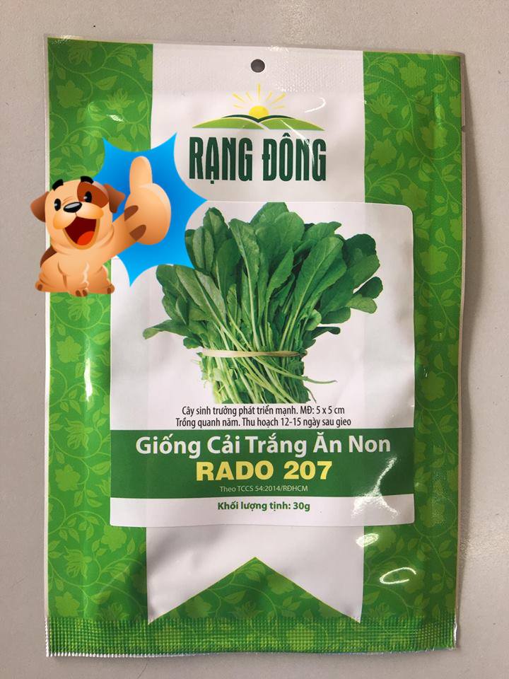 Hạt Giống Cải Trắng Ăn Non Rado Gói 30gram