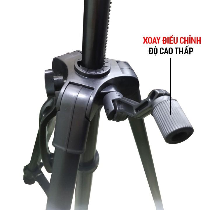 CHÂN GIÁ ĐỠ TRIPOD 3366 CAO 150cm CÓ TAY CẦM