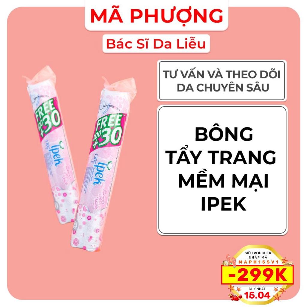 Bông tẩy trang cotton Ipek Thỗ Nhĩ Kì 80 miếng