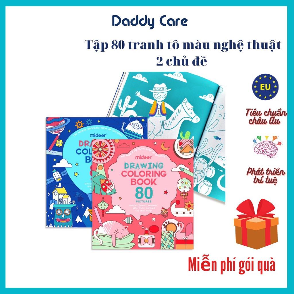 Đồ chơi thủ công 80 bức tranh tô màu cho bé Mideer Drawing Coloring, đồ chơi sáng tạo cho bé 2,3,4,5,6 tuổi