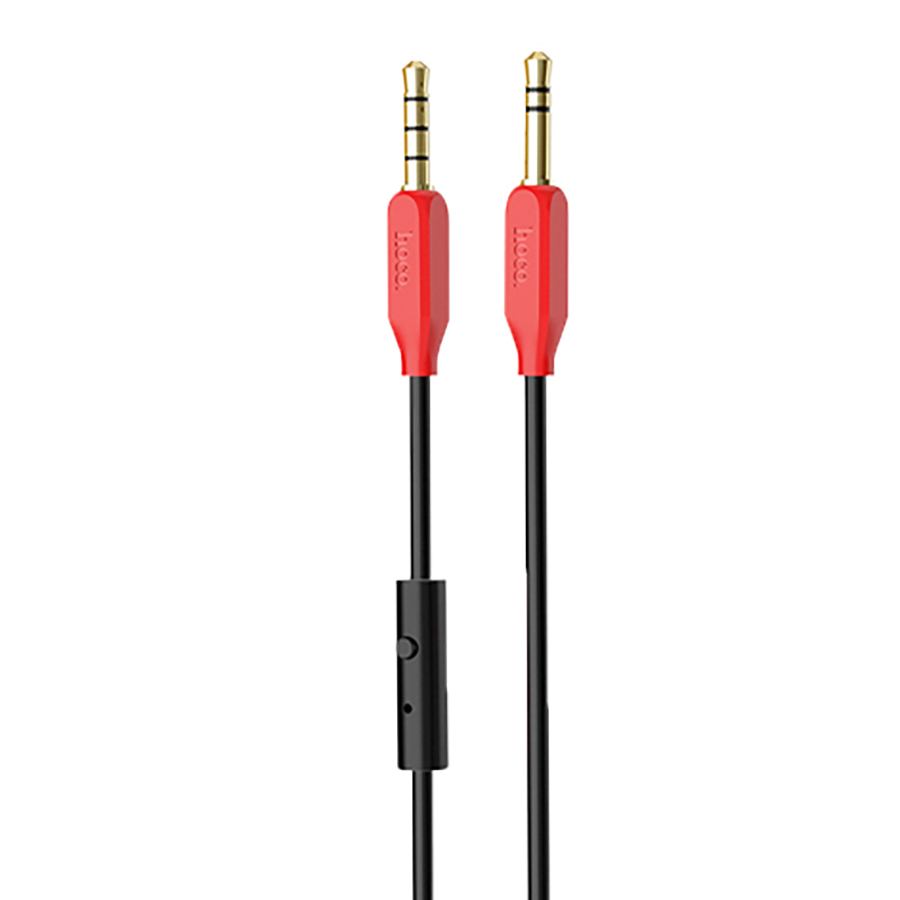 Cáp âm thanh 2 đầu 3.5 mm tích hợp Mic đàm thoại dài 1 mét HOCO UPA12 - Hàng chính hãng