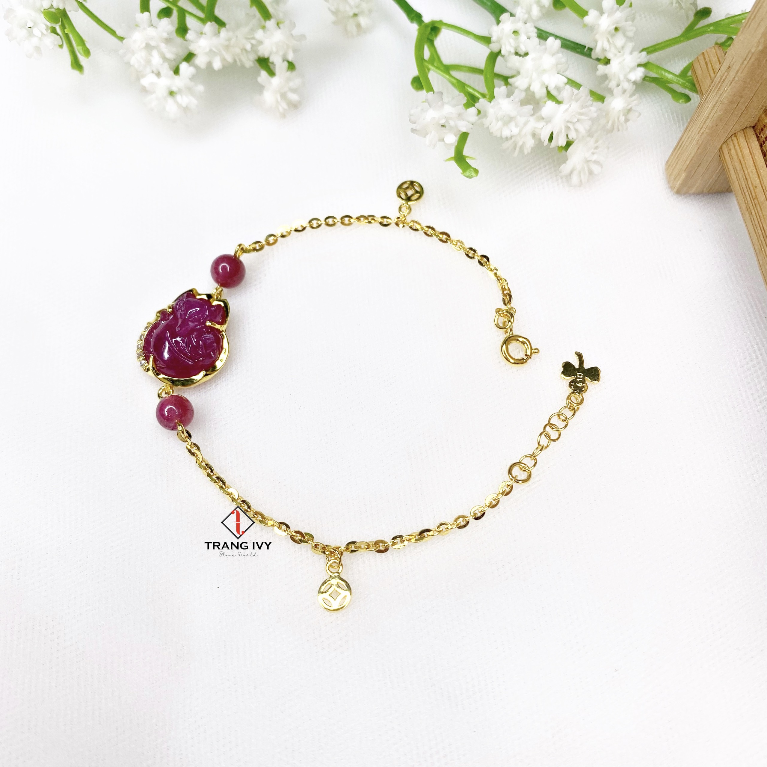 Combo Ru by: Lắc Tay Túi Tiền Và Nhẫn Hồ Ly