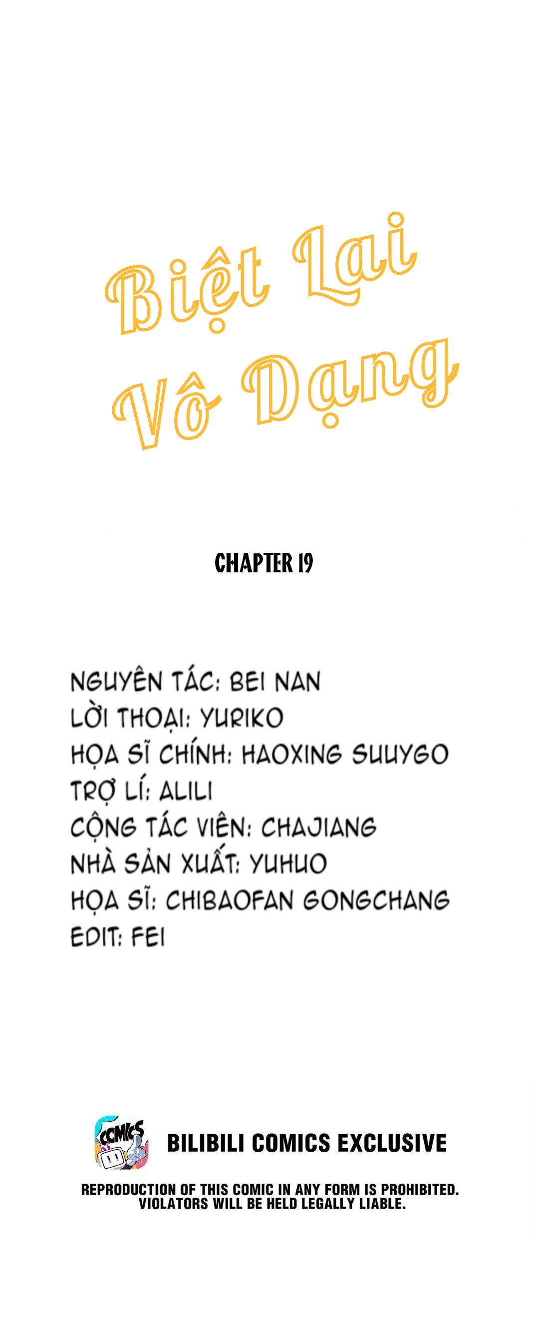 Biệt Lai Vô Dạng chapter 19