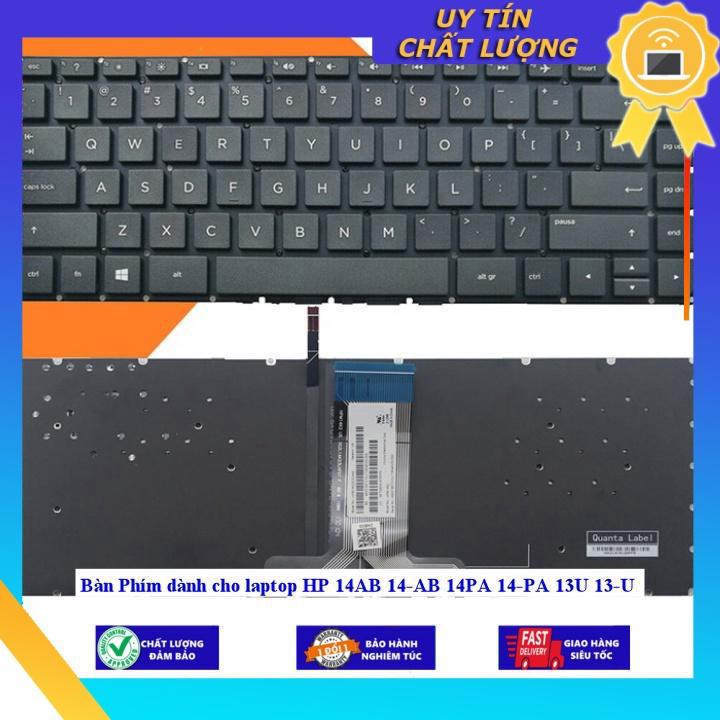 Bàn Phím dùng cho laptop HP 14AB 14-AB 14PA 14-PA 13U 13-U - TỐT - BẠC- CÓ ĐÈN - Hàng Nhập Khẩu New Seal