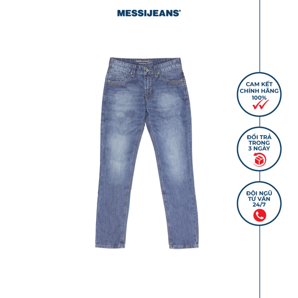 Quần jean nam ống đứng xước nhẹ SJM-690 (Straight)