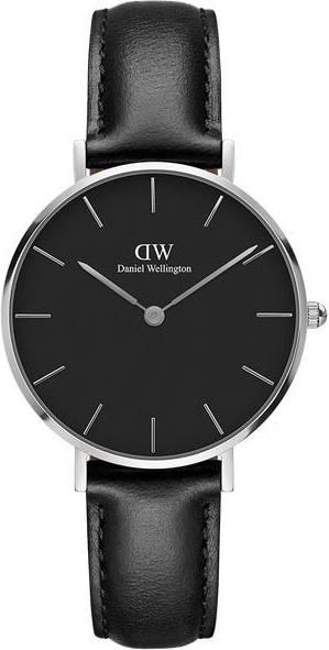 Daniel Wellington Petite Sheffield Silver Black 32mm DW00100180