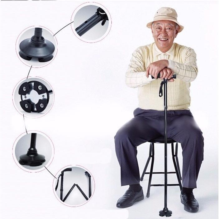 GẬY CHỐNG TRƯỢT CÓ ĐÈN PIN